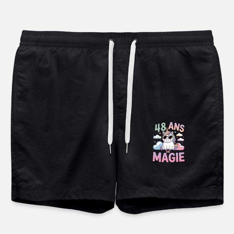 48 ans de magie - Short de bain - noir