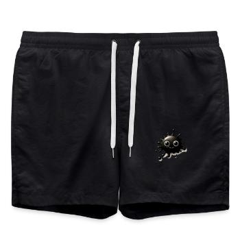 Tache d’encre - Short de bain - noir - Devant - AI Model Male 185 light (185cm)