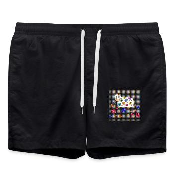 Vache - Short de bain - noir - Devant - AI Model Male 185 light (185cm)