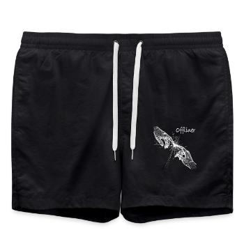 Hände Offliner - Badeshorts - Schwarz - Vorne - AI Model Male 185 light (185cm)