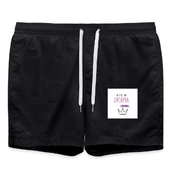 Pas de temps pour le drame - Short de bain - noir - Devant - AI Model Male 185 light (185cm)