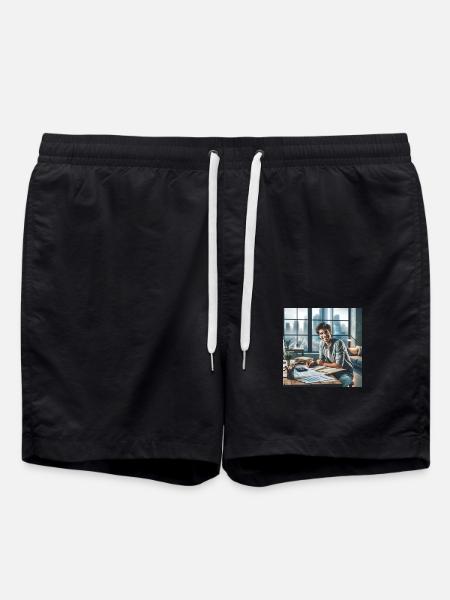 Comptable heureux - Short de bain - noir