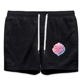 Sucre élevé - Short de bain - noir - Devant - AI Model Male 185 light (185cm)
