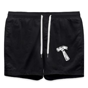Hammer Time - Hobby Profi always ready for action - Swim Trunks - black - Front - AI Model Male 185 light (185cm)