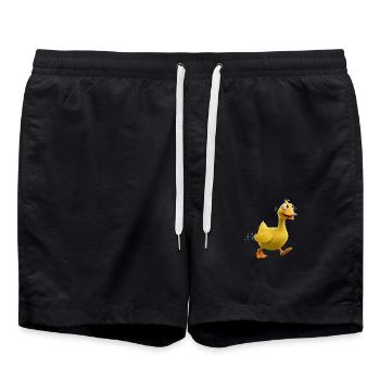 Golden Goose Mystery: A Fairytale Retold - Swim Trunks - black - Front - AI Model Male 185 light (185cm)