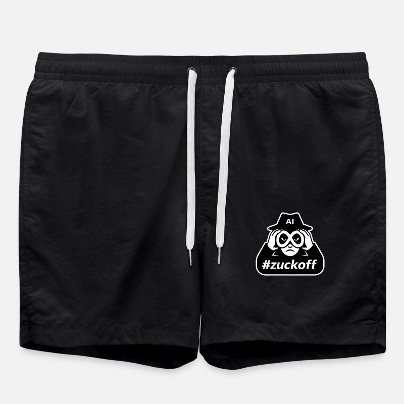 ZuckOff - Swim Trunks - black