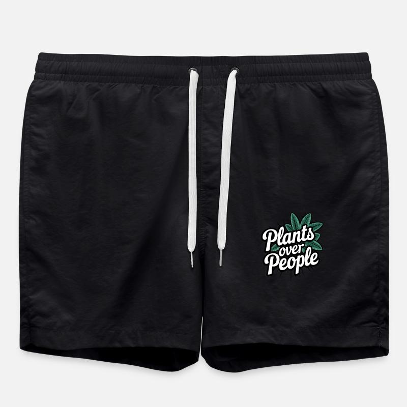 Plants Over People - Swim Trunks - black