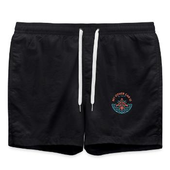 My other car is a 737 for future pilots/pilots - Swim Trunks - black - Front - AI Model Male 185 light (185cm)