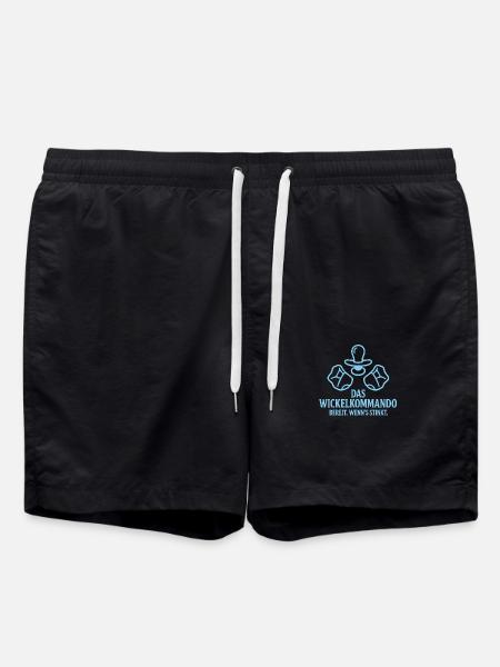 Das Wickelkommando - Badeshorts - Schwarz