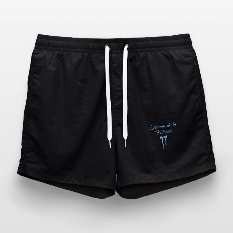 Témoin de la mariée noeud bleu Short de bain
