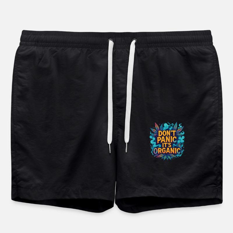 Don‘t panic - Badeshorts - Schwarz
