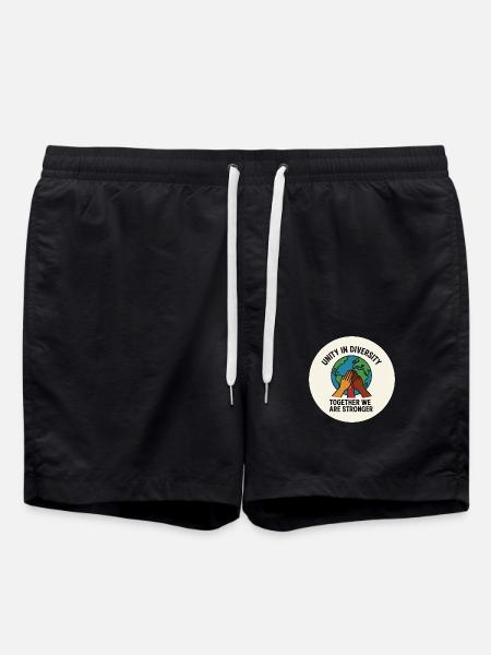 UNITÉ DANS LA DIVERSITÉ - Short de bain - noir