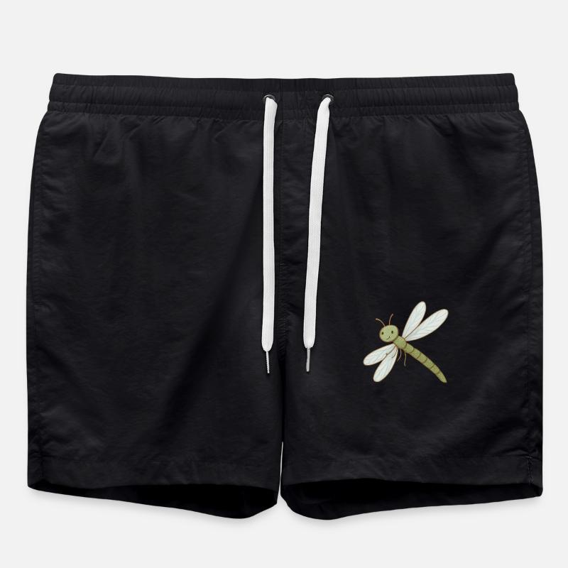 Dragonfly magic – delicate & dazzling - Swim Trunks - black