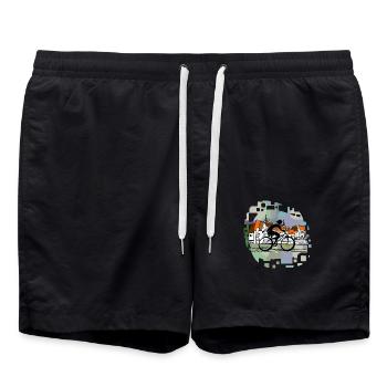 Cyclist - Swim Trunks - black - Front - AI Model Male 185 light (185cm)