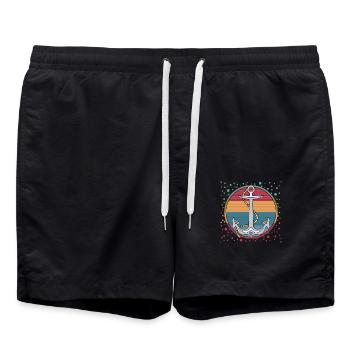 Anker - Badeshorts - Schwarz - Vorne - AI Model Male 185 light (185cm)