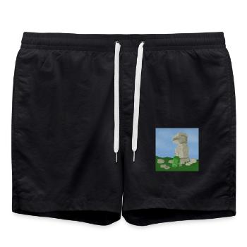 Dartmoor Walk #1 - Swim Trunks - black - Front - AI Model Male 185 light (185cm)
