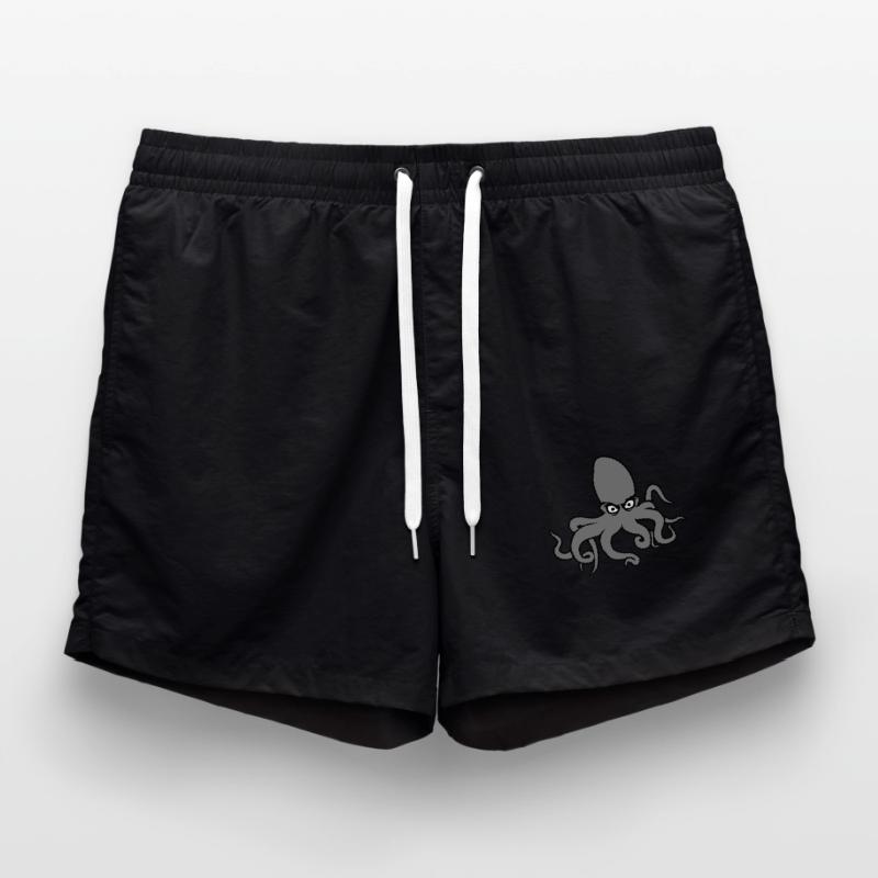 Octopus, octopus, octopus, cephalopod, evil eye Swim Trunks