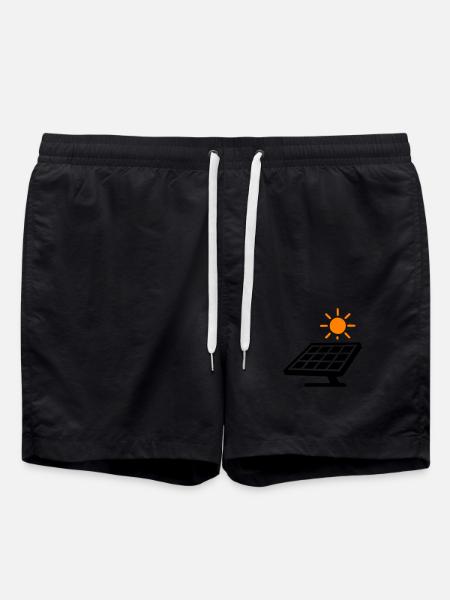 Solar Panels Photovoltaic System - Swim Trunks - black