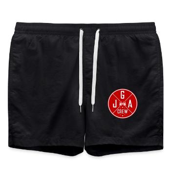 Jga Crew Bier Junggesellenabschied - Badeshorts - Schwarz - Vorne - AI Model Male 185 light (185cm)