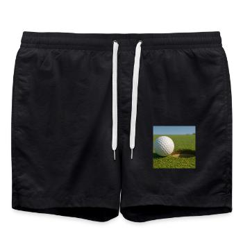 Sport - Golf - Short de bain - noir - Devant - AI Model Male 185 light (185cm)