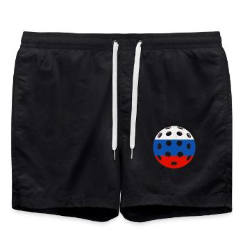 Pickleball Russia - Swim Trunks - black - Front - AI Model Male 185 light (185cm)