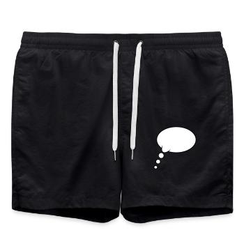 Pensée : Bubble Design - Short de bain - noir - Devant - AI Model Male 185 light (185cm)