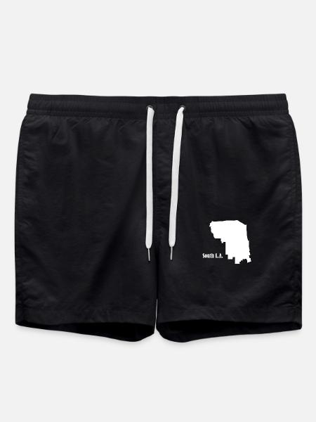 South L.A. white - Swim Trunks - black