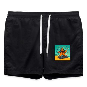 DJ Star – Soirée Tropicale - Short de bain - noir - Devant - AI Model Male 185 light (185cm)