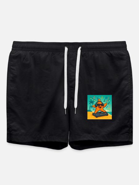 DJ Star – Tropical Party - Swim Trunks - black