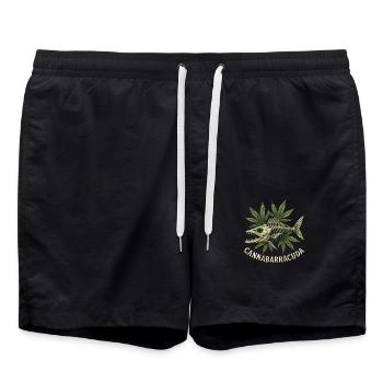 Cannabarracuda - Swim Trunks - black - Front - AI Model Male 185 light (185cm)