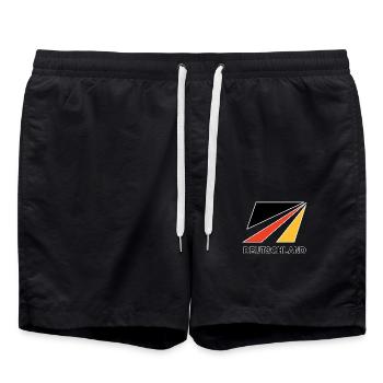 DL - Swim Trunks - black - Front - AI Model Male 185 light (185cm)