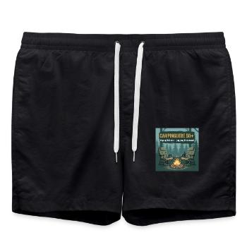 Découvrez notre chemise Camperliebe 50+ de haute qualité - Short de bain - noir - Devant - AI Model Male 185 light (185cm)