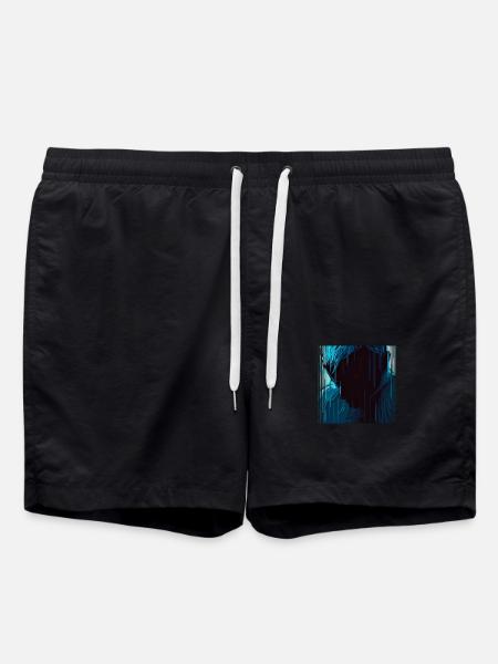 Tears in Rain - Swim Trunks - black