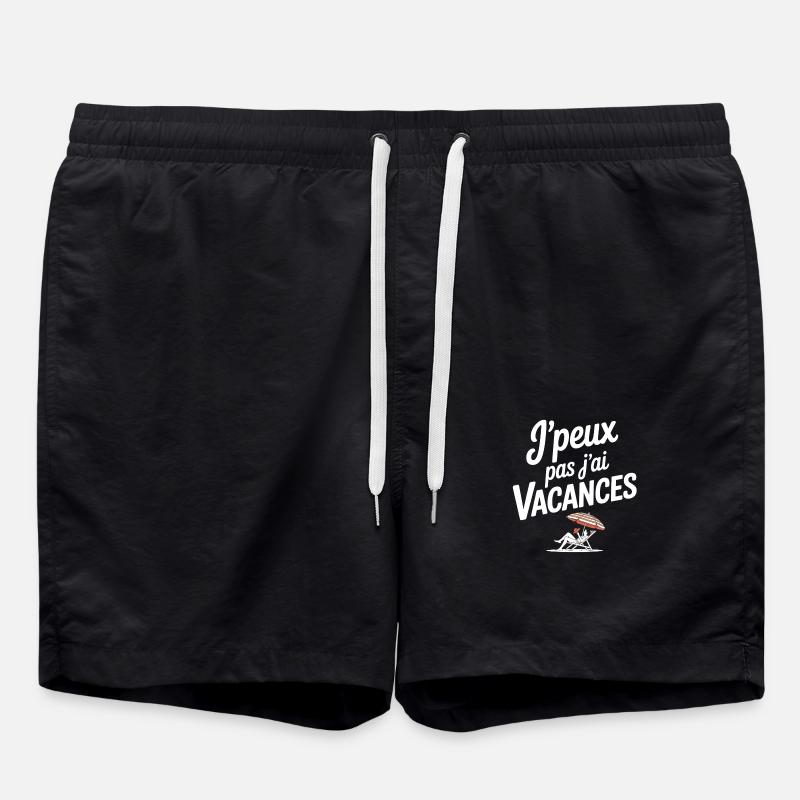 Ferien, Sommerferien - Badeshorts - Schwarz
