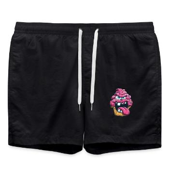Cupcake fou. - Short de bain - noir - Devant - AI Model Male 185 light (185cm)