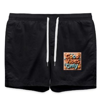 Des ondes positives Un quotidien rayonnant - Short de bain - noir - Devant - AI Model Male 185 light (185cm)