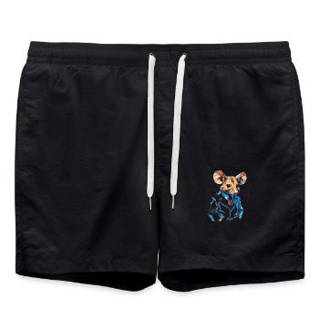 Dr.Souris - Short de bain - noir - Devant - AI Model Male 185 light (185cm)