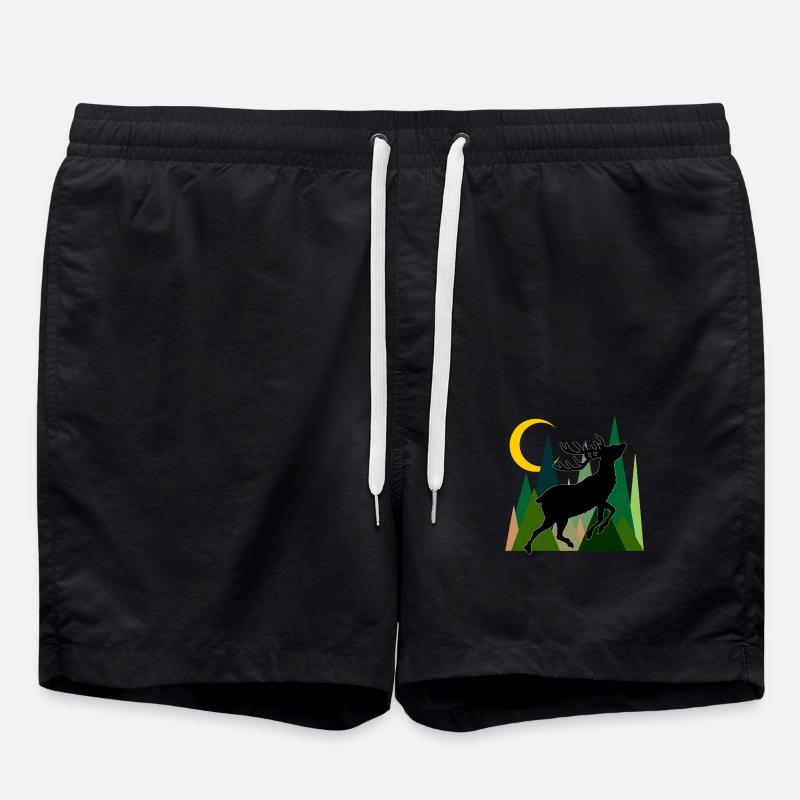 Deer - Swim Trunks - black