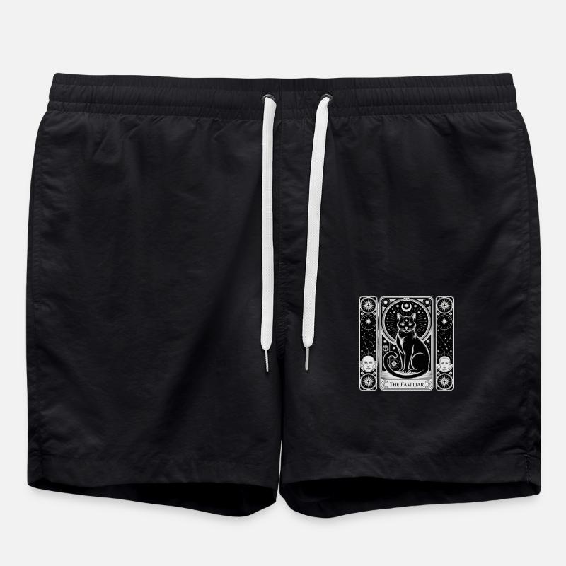The Familiar Tarot Card - Swim Trunks - black