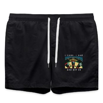 I came, I saw, and hit 26 - Short de bain - noir - Devant - AI Model Male 185 light (185cm)