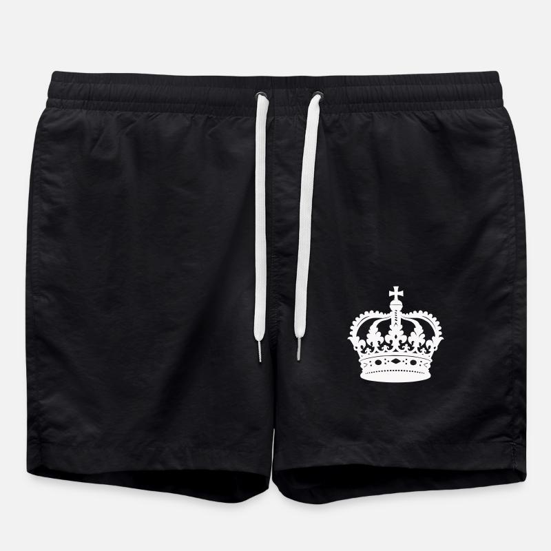 crown - Swim Trunks - black