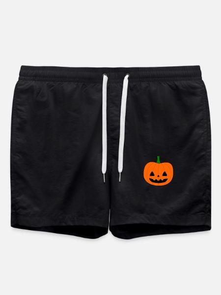 halloween pumpkin - Swim Trunks - black
