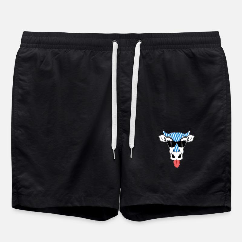 Bayern Kuh - Badeshorts - Schwarz