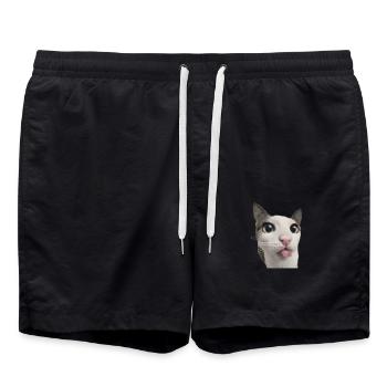 Effet de pixel Mlem - Short de bain - noir - Devant - AI Model Male 185 light (185cm)