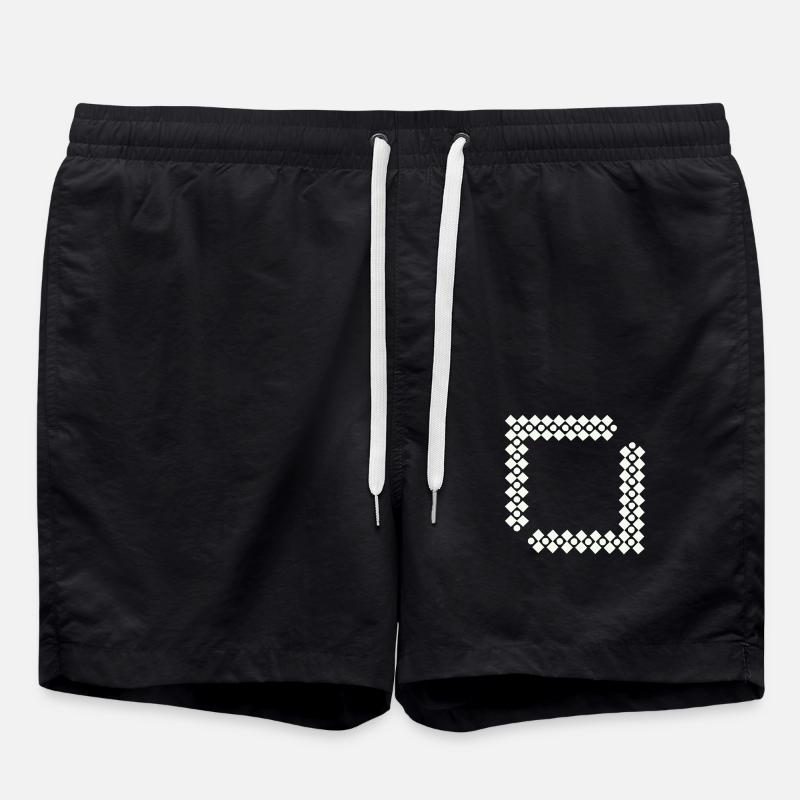 Motif Vriereck - Short de bain - noir