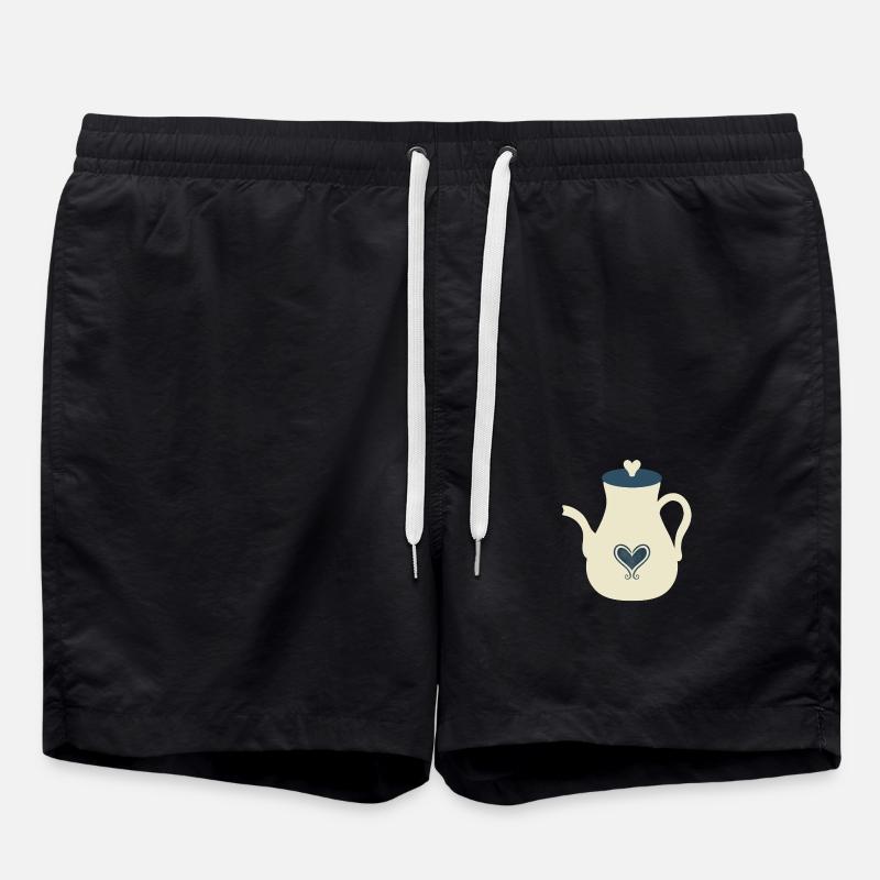 Tea Pot - Swim Trunks - black