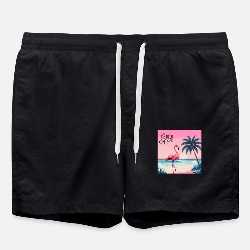 Flamingo - Short de bain - noir
