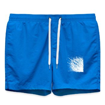 Abstract Splash Explosion When Ink Party - Swim Trunks - cobalt blue - Front