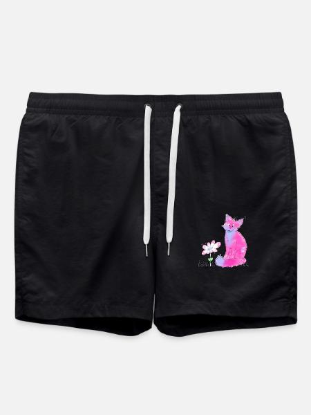 Die den Fuchs liebt - Badeshorts - Schwarz