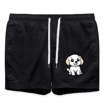 Labrador Chien Mignon - Short de bain - noir - Devant - AI Model Male 185 light (185cm)